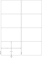 Q-CONNECT étiquettes, blanc, coins arrondis, 99,1 x 67,7 mm, 100 feuilles, 8 étiquettes par feuille-2