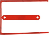 Q-CONNECT relieur D-clip, boîte de 100 pièces, rouge