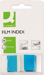 Q-CONNECT index, ft 25 x 45 mm, 50 onglets, bleu