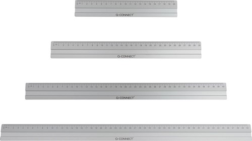 Q-CONNECT meetlat, aluminium, 20 cm, in ophangetui-3