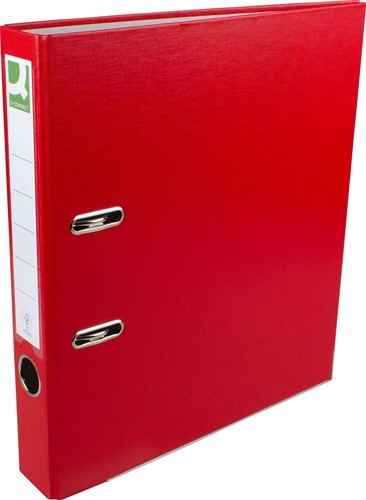 Q-CONNECT classeur, pour ft A4, en carton recouvert de PP, avec bord de protection, dos de 5 cm, rouge