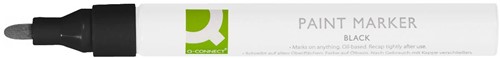Q-CONNECT paint marker, op oliebasis, ronde punt, zwart