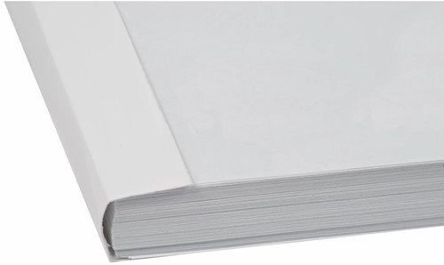 Q-CONNECT couvertures thermiques, ft A4, carton avec couverture PET, dos de 12 mm, 20 pièces, blanc-2