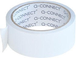 Q-CONNECT ruban adhésif en vinyle, double face, 38 mm x 10 m, 90 microns, transparent
