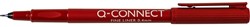Q-CONNECT fineliner, 0,4 mm, rood