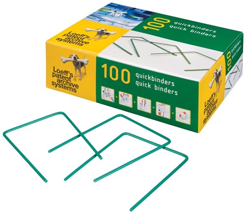 Loeff's quickbinder Lengte 100 mm.   Doos van 100 stuks.-2