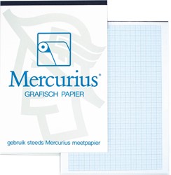 Mercurius papier millimétré, ft A3, bloc de 50 feuilles