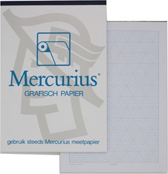 Mercurius papier graphique isométrique, 50 feuilles, ft A6