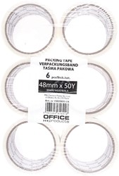 OFFICE products verpakkingstape, 48 mm x 46 m, wit