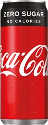 Coca-Cola Zero boisson rafraîchissante, sleek canette de 33 cl, paquet de 24 pièces