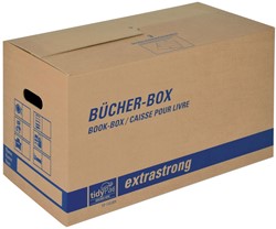 Tidypac boekendoos, ft 56 x 29,3 x 33 cm, bruin