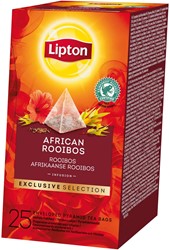 Lipton thé Exclusive Selection, Rooibos africain, boîte de 25 sachets