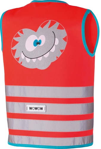 Wowow Crazy Monster Jacket gilet de sécurité, rouge, M (enfant)-2