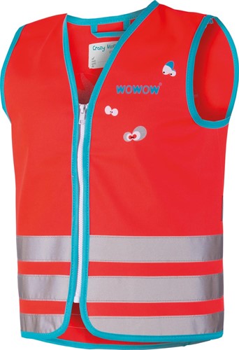 Wowow Crazy Monster Jacket gilet de sécurité, rouge, M (enfant)