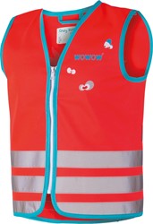 Wowow Crazy Monster Jacket gilet de sécurité, rouge, L (enfant)