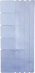 Wowow reflecterende stickerset, zilver
