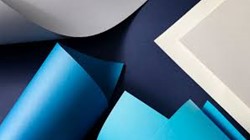 MYMALMERO, papier de création grain uni, bleu, 300g, 70x100cm, par paquet de 100fls